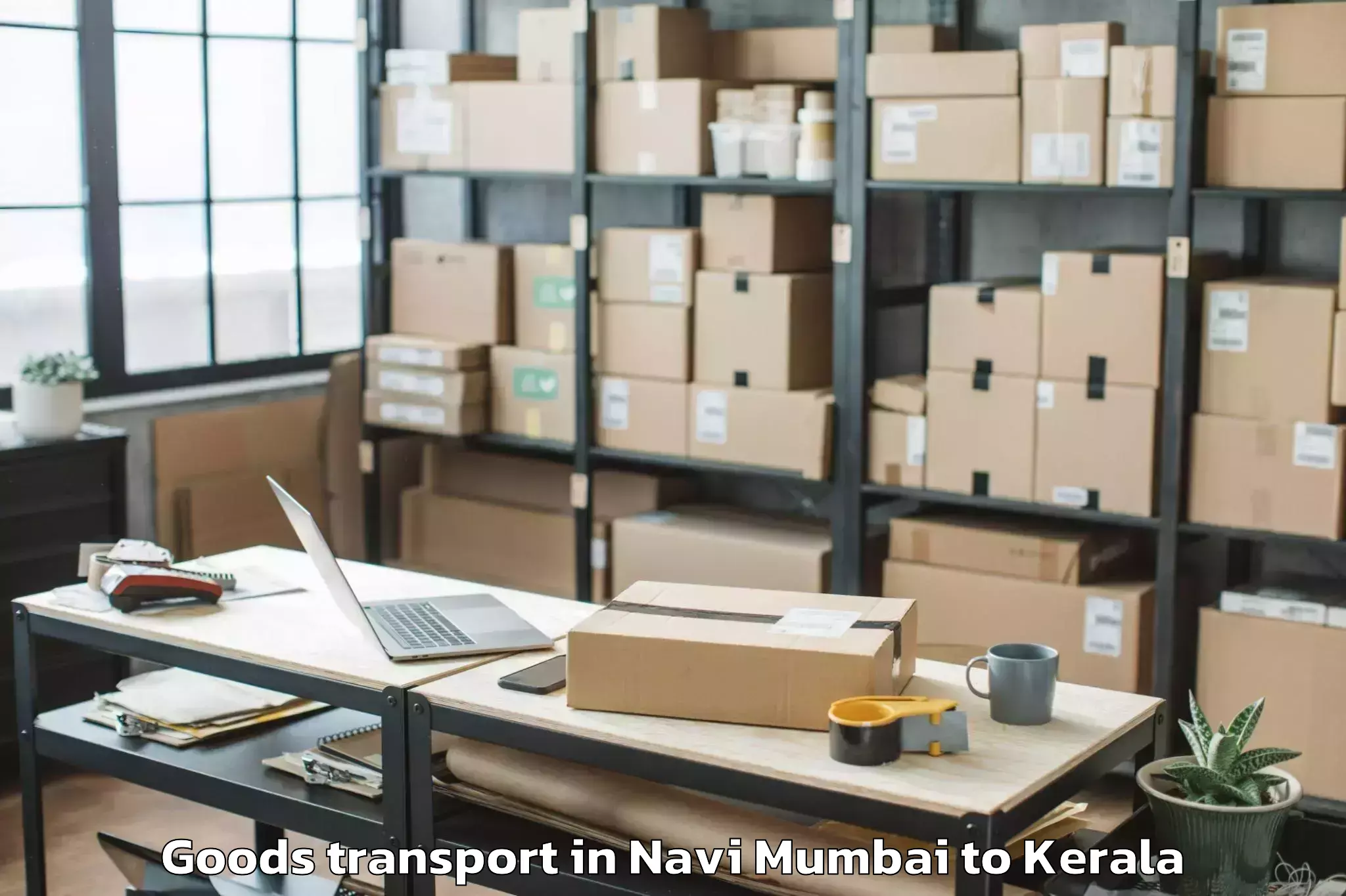 Trusted Navi Mumbai to Kunnamkulam Goods Transport